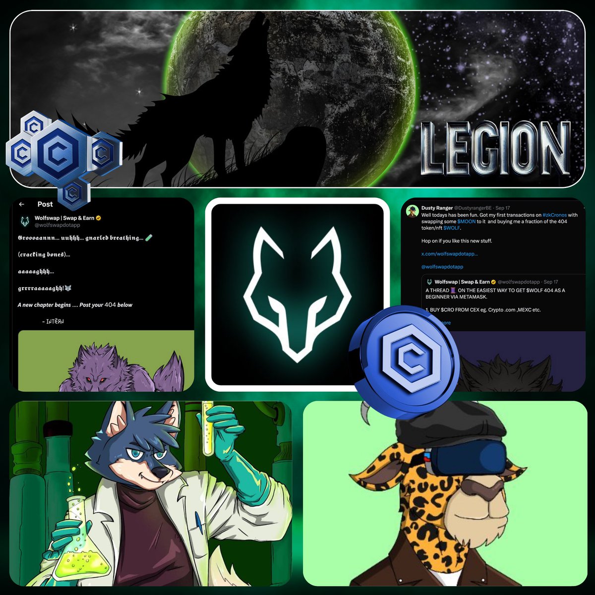 legion_cro's tweet photo. - Community Engagement:
Wolfswap isn't just about trading,
it's about community.
From #memecontests to welcoming new users like @DustyrangerBE to
"the #ZKcro side 👀 "
Wolfswap fosters a vibrant community spirit, where every user is part of the pack. https://t.co/UywR3tc7Zo
