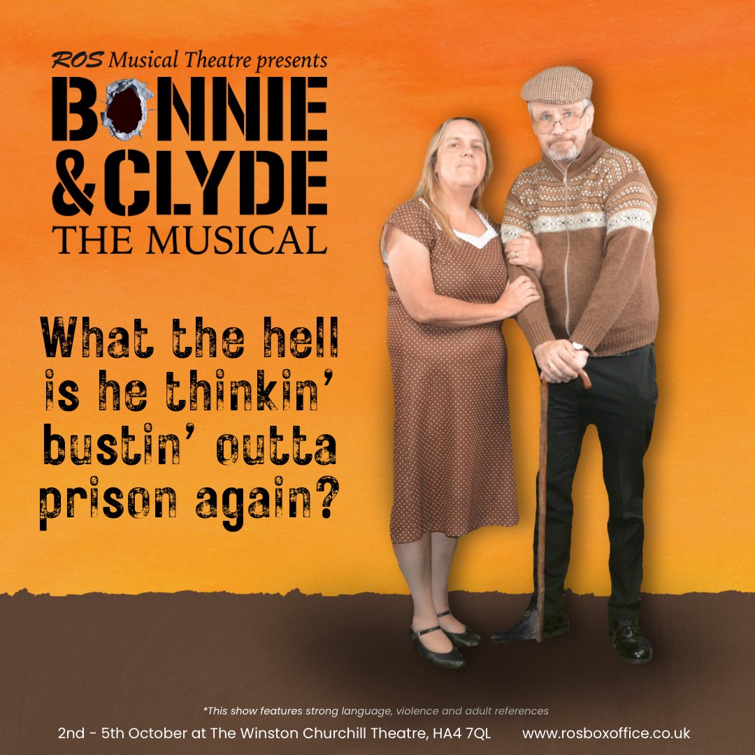 rosmusical's tweet photo. Clyde Barrow, look what you’ve done …

https://t.co/VJwyRmhJkO
.
.
#ruislipoperaticsociety #rosmusicaltheatre #ros #musicaltheatre #amdram #hillingdon #ruislip #musicallover #rosboxoffice #musicaltheatrelife #bonnieandclyde #bonnieandclydemusical #clydebarrow #bonnieparker https://t.co/daEHvU2CQ3
