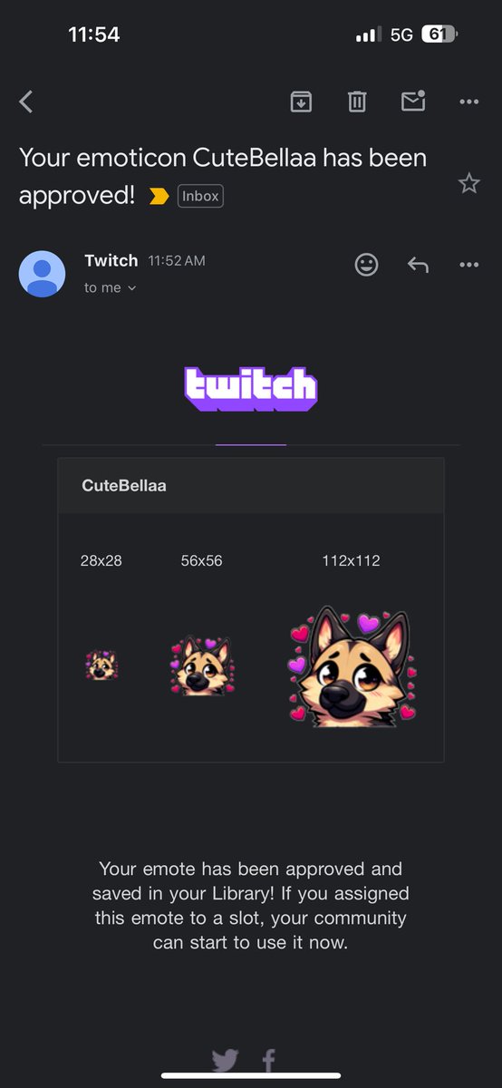actuallylaurenn's tweet photo. Made my own emote dedicated to my German Shepard Bella💜✨ follow my twitch to use it! https://t.co/jCaWkolSbD https://t.co/UOgcoc089M