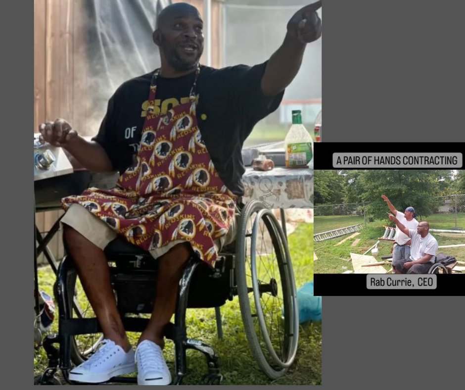 Rab Currie, a paraplegic of over 35 years from Maryland, is the owner of A Pair of Hands Contracting, a construction company based in Maryland spinalpedia.com/community/vide…
#disabilityemployment #contractor #paraplegic