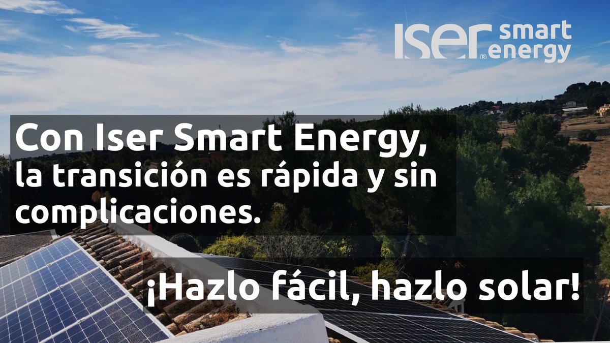 🚀 🌟 La energía solar, más simple que nunca. ¿Pensando en dar el salto? Con nuestras soluciones, hacer la transición a la energía solar es sencillo y eficiente. ¡Instalación rápida y sin complicaciones!

Hazlo sencillo, hazlo solar: iser.es/contacto/