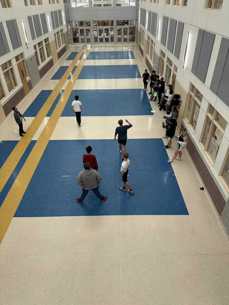 Ms Choudry’s Physics students learning about distance/time relationships.