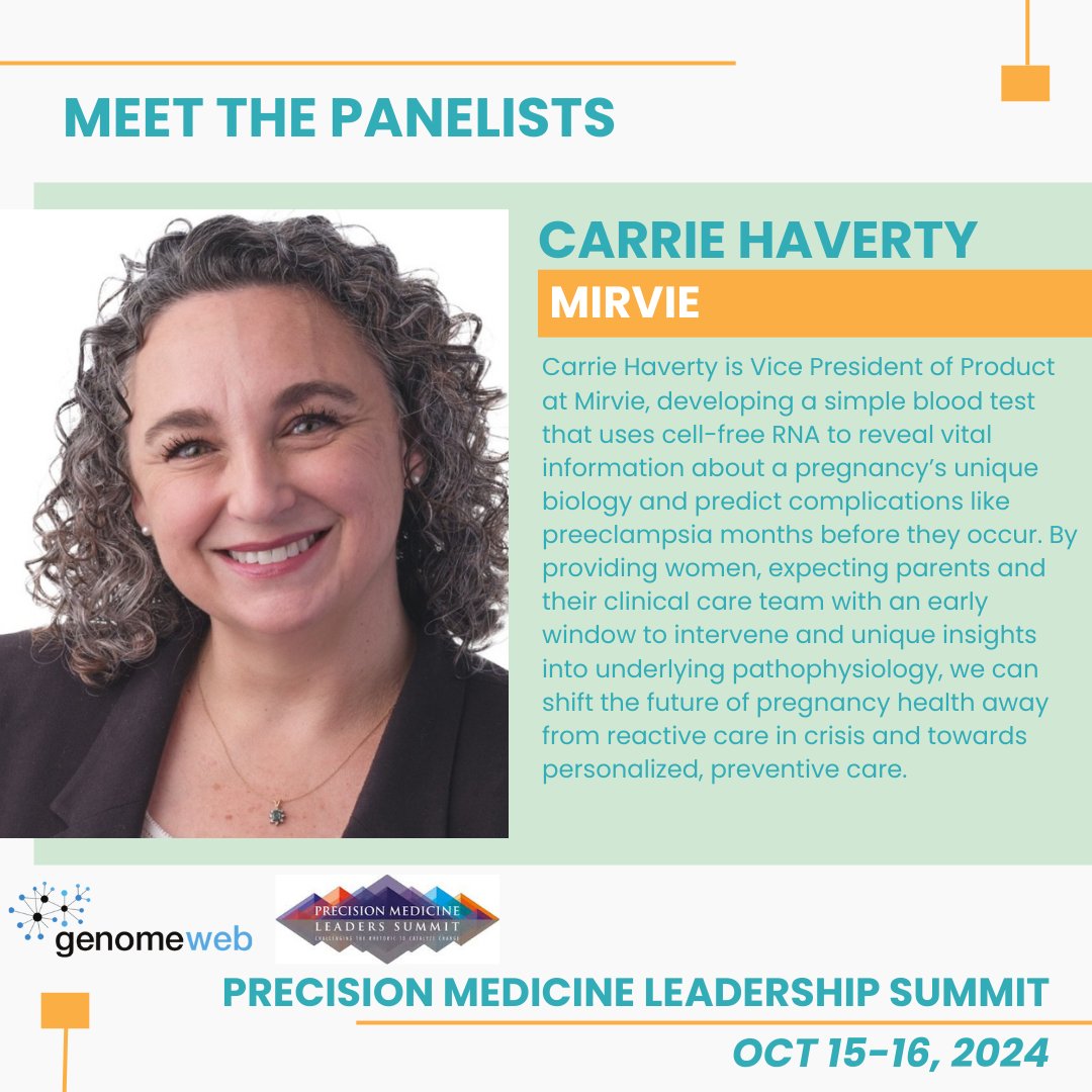 MyGeneCounsel's tweet image. Learn more about the panelists who will be speaking at the @GenomeWeb held Precision Oncology and Diagnostics Conference October 16th, 2024. 
Register here: hubs.li/Q02PSG7C0 #genechat #precisionmedicine
@EllenMatloff @carrie_haverty @gillianhoo @GiannaPetrelli