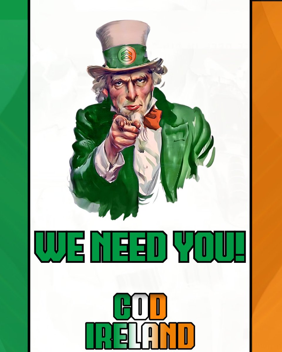 CODIreland's tweet image. COD IRELAND IS RECRUITING:

We are looking for general admins along with people who can help in these specific areas:

🟢Community Manager(s)
🟢Social Media Manager(s)
🟢Statistics Manager(s)

A key component is consistency. If you think you are right for this, then hit us up!