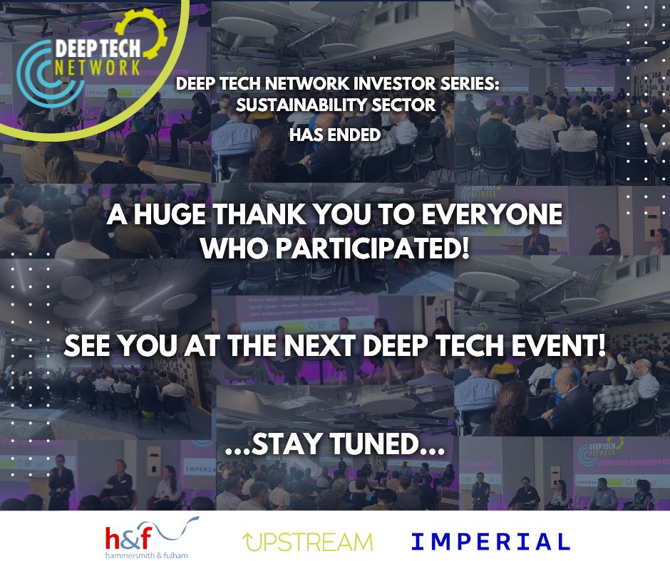 HelloUpstream's tweet image. A huge thank you to everyone who joined us and our brilliant speakers at the Deep Tech Network event! 🙌
#DeepTechNetwork #Sustainability #NetworkingEvent #Innovation #TechCommunity #DeepTech #FutureTech #SustainableInnovation #DTNEvent #TechNetworking #ImpactfulConversations