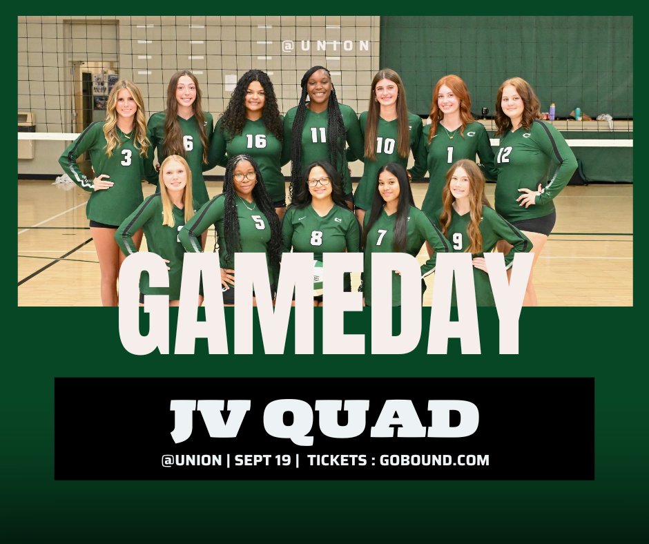 JV matches tonight at Union High School in LaPorte City.  We play Union and Waterloo East!

📍- Union High School - LaPorte City
🕧- Frist match at 6:00pm (we play the second match)
🎟️- tickets.gobound.com/tickets/events…