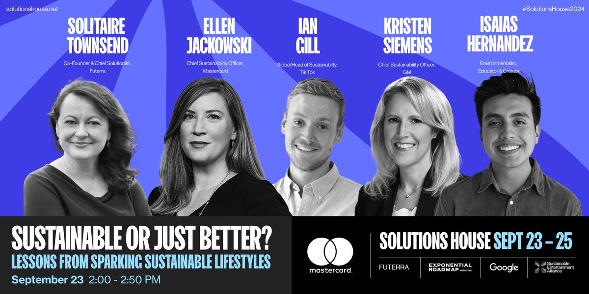 futerra (@futerra) on Twitter photo All aspects of our lives are shaped by sustainability✨
Join us at #SolutionsHouseNYC during #ClimateWeekNYC to hear from leaders at Mastercard, @TikTok, <a href="/GM/">General Motors</a>, and more as they discuss how they are helping consumers lives more sustainable lifestyles
tinyurl.com/3nzbhjsa All aspects of our lives are shaped by sustainability✨
Join us at #SolutionsHouseNYC during #ClimateWeekNYC to hear from leaders at Mastercard, @TikTok, <a href="/GM/">General Motors</a>, and more as they discuss how they are helping consumers lives more sustainable lifestyles
tinyurl.com/3nzbhjsa