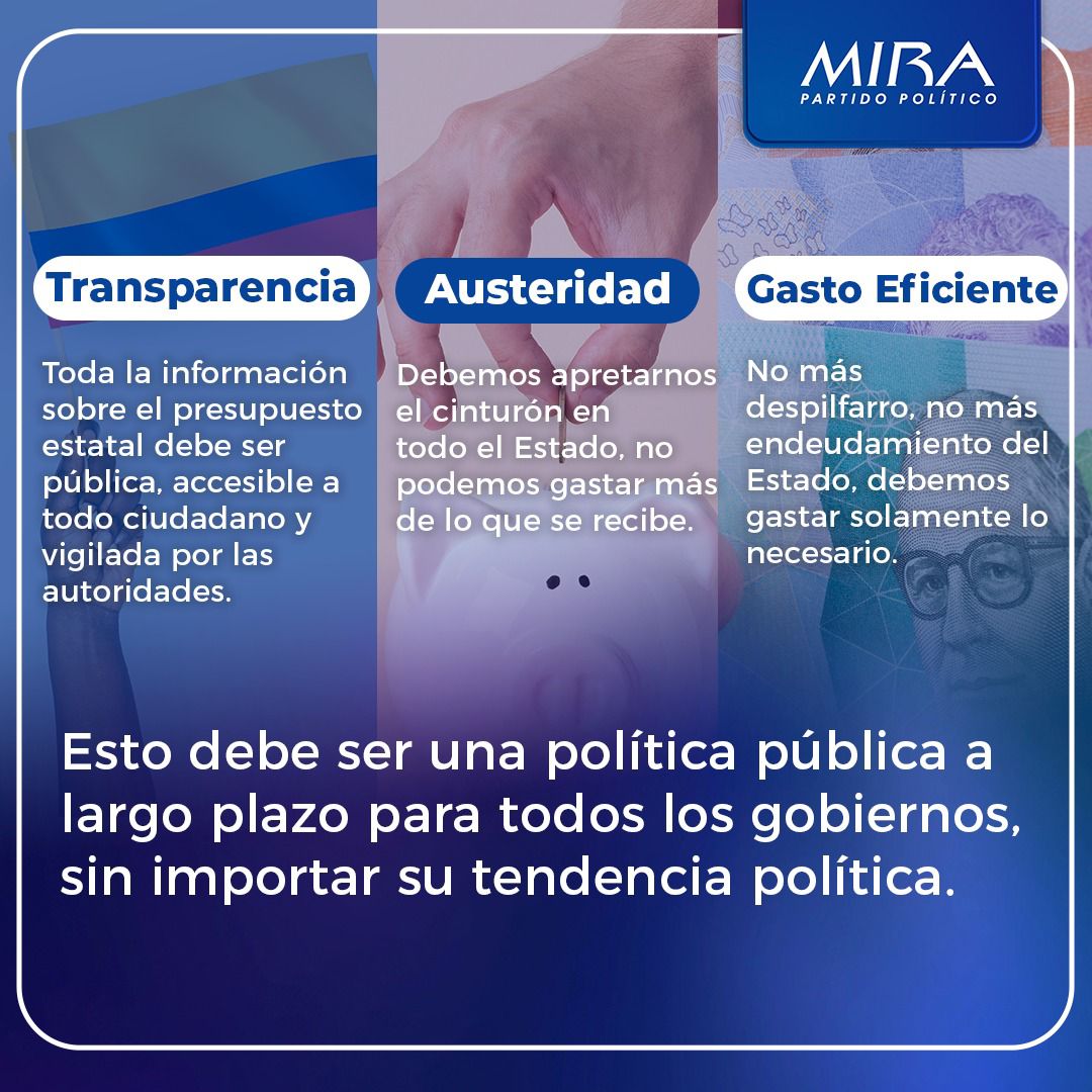 PartidoMIRA's tweet photo. 🔍 A propósito de la discusión del Presupuesto General de la Nación para el año 2025, el @PartidoMIRA reitera su propuesta frente al manejo de las finanzas públicas, en la que hemos insistido desde hace más de 20 años: "Transparencia, Austeridad y Gasto Eficiente" (TAG).

Esto permitirá aumentar la confianza en los ciudadanos acerca del manejo de los recursos públicos, combatir la corrupción, generar gastos solo en las necesidades más apremiantes y una ejecución efectiva.

Recientemente, el @DNP_Colombia publicó el Índice de Desempeño Fiscal (IDF) para la vigencia 2023, que mide la sostenibilidad financiera de los entes territoriales, la capacidad de generar recursos propios, el endeudamiento y los niveles de inversión, entre otros aspectos.

Los mejores resultados en este índice los obtuvieron la Alcaldía de @Bogota y @Alcaldiapereira, casos exitosos que evidencian la importancia de una buena gestión de las finanzas públicas.

Adicionalmente, destacamos la decisión que adoptó la capital al inicio del mandato del Alcalde @CarlosFGalan  de implementar medidas de austeridad y eficiencia del gasto de las entidades y organismos de la administración distrital (Decreto 062 de 2024).

Invitamos al #GobiernoNacional, alcaldías y gobernaciones, a implementar acciones para garantizar un uso más eficiente de los recursos públicos, antes de contemplar nuevos aumentos de impuestos, garantizando que se satisfagan las necesidades de los colombianos, sin afectar aún más el crecimiento económico del país.
