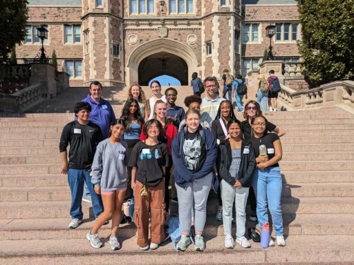 Our partnership with Pattonville High School continues- yesterday seniors in the Biomedical Sciences Program got to visit three different <a href="/WashUengineers/">WashU McKelvey Engineering</a> labs, talk to current graduate students, and engage in interactive demos before going on a campus tour. See you again soon!