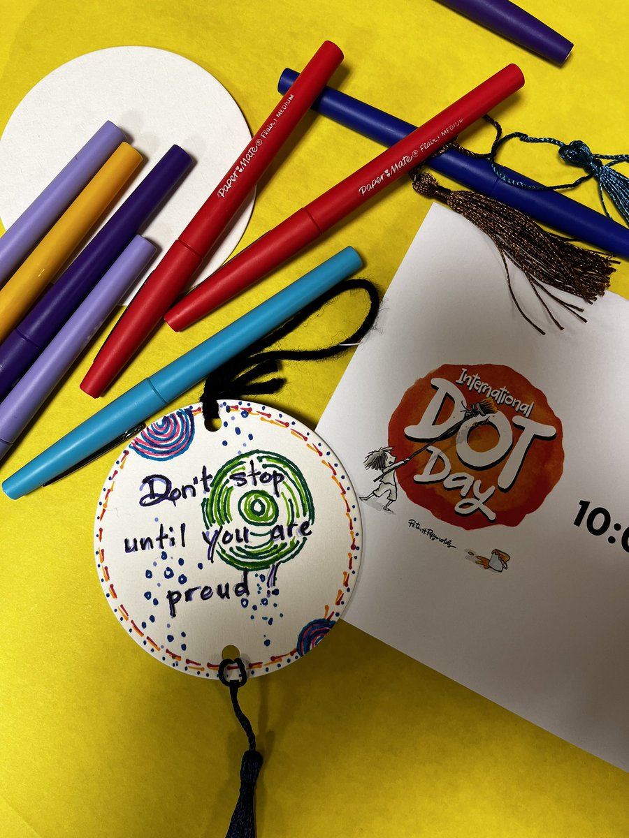 Alief ISD RLA Dept. (@alief_lang_arts) on Twitter photo Celebrating International Dot Day! <a href="/aliefFineArts/">Alief ISD Fine Arts</a> #DotDay #makeyourmark #seewhereittakesyou Celebrating International Dot Day! <a href="/aliefFineArts/">Alief ISD Fine Arts</a> #DotDay #makeyourmark #seewhereittakesyou