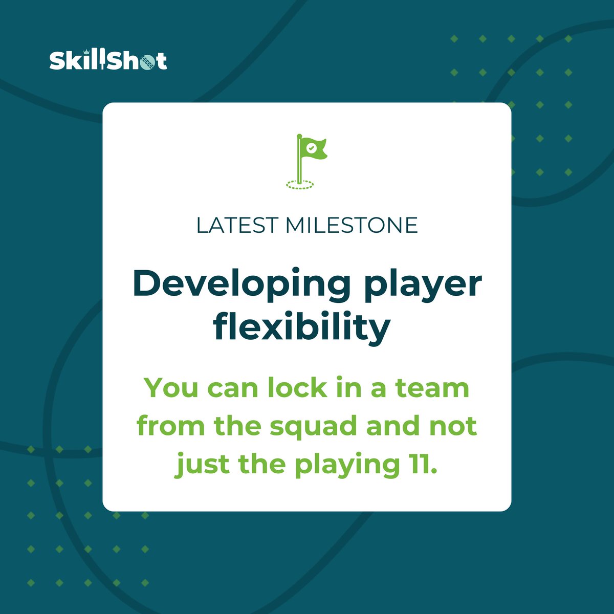 skillshotapp's tweet photo. Weβve been working on a new feature! π π
We will allow you the flexibility to lock in a team from the squads themselves, and not the playing 11, should you choose to. This means you will be able to join more matches! ππ
#skillshot #fantasysports #fantasycricket https://t.co/4IUO2k53IB