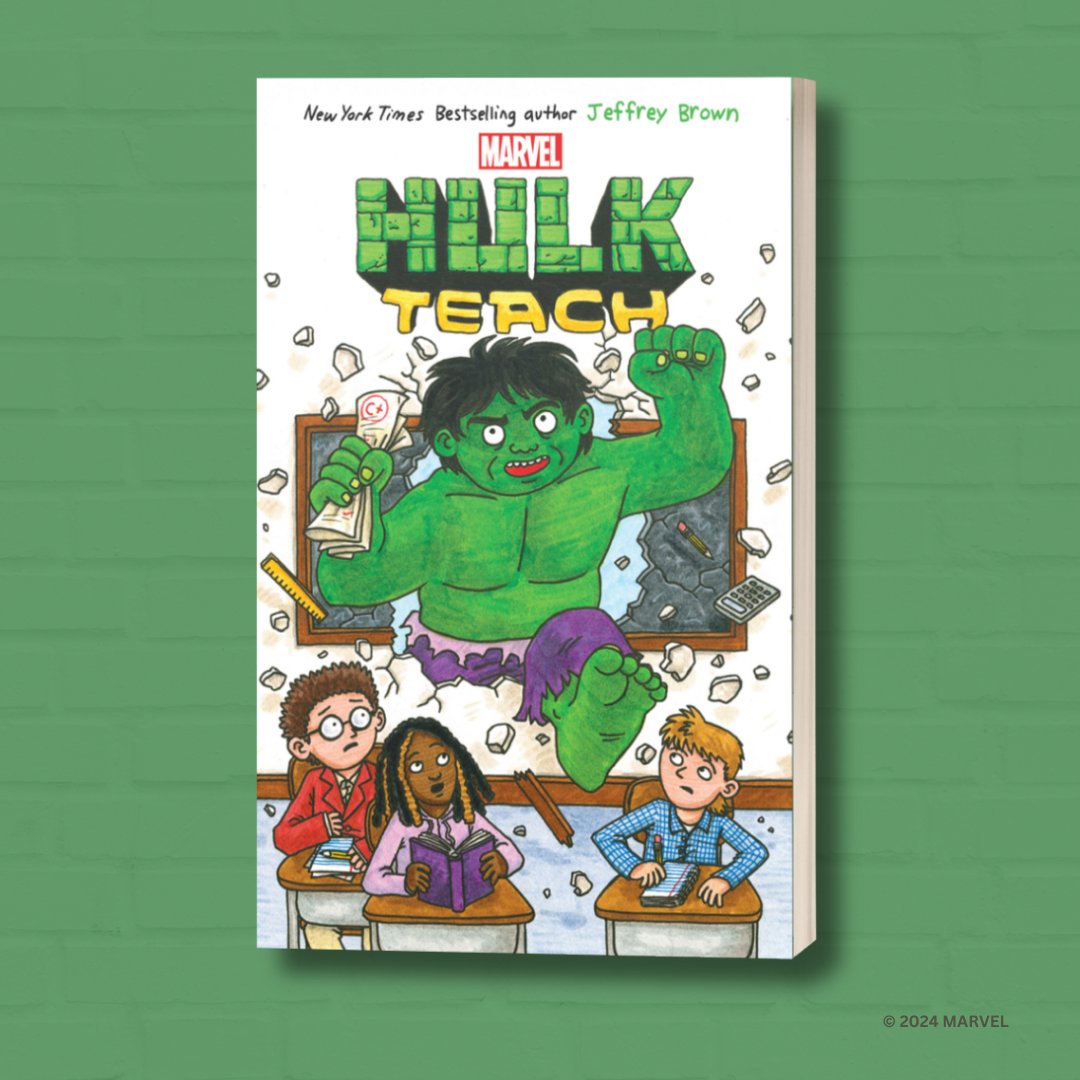Scholastic (@scholastic) on Twitter photo Class is in session! <a href="/Marvel/">Marvel Entertainment</a> Hulk Teach by Eisner Award winner and New York Times bestselling creator, @jeffreybrownrq, is coming to bookshelves August 5, 2025 👊 Learn more here: bit.ly/3zc5pPm Class is in session! <a href="/Marvel/">Marvel Entertainment</a> Hulk Teach by Eisner Award winner and New York Times bestselling creator, @jeffreybrownrq, is coming to bookshelves August 5, 2025 👊 Learn more here: bit.ly/3zc5pPm