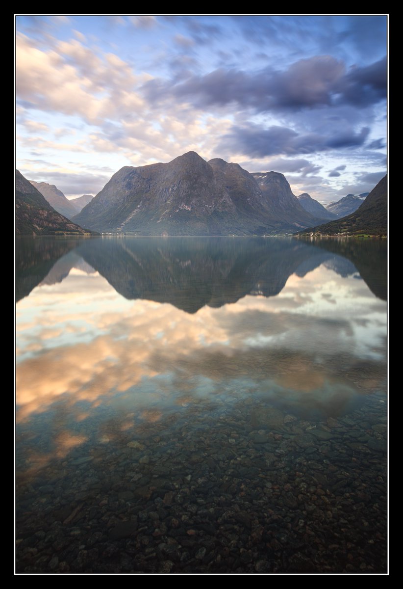 Late evening cloud formations across Oppstrynvatnet.