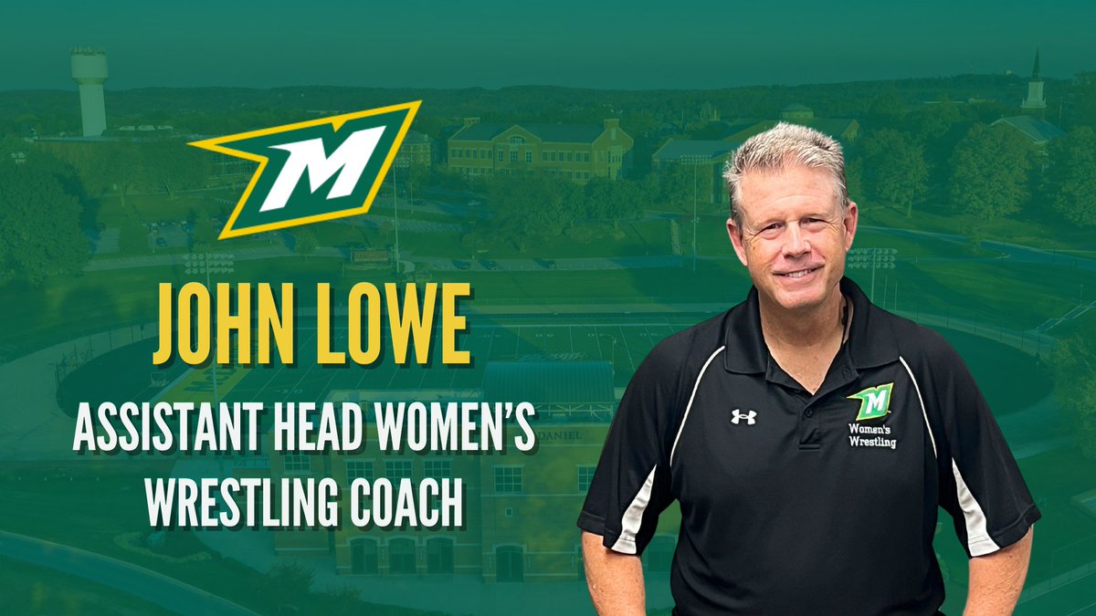 McDaniel College Athletics (@mcdanielsports) on Twitter photo On Thursday, Head <a href="/McDaniel_WRES/">McDaniel College Men's Wrestling</a> Coach Mason Goretsas announced the addition of John Lowe as Assistant Head <a href="/mcdaniel_wresw/">McDaniel College Women's Wrestling</a> Coach.
INFO: bit.ly/3MRo2eA
#GetOnTheHill #d3wrestle On Thursday, Head <a href="/McDaniel_WRES/">McDaniel College Men's Wrestling</a> Coach Mason Goretsas announced the addition of John Lowe as Assistant Head <a href="/mcdaniel_wresw/">McDaniel College Women's Wrestling</a> Coach.
INFO: bit.ly/3MRo2eA
#GetOnTheHill #d3wrestle