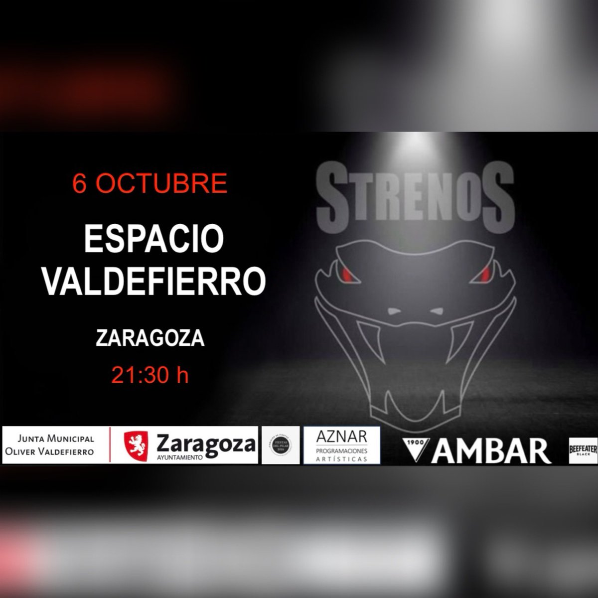 🔥CONCIERTO FIN DE GIRA🔥

Montaremos una buena fiesta en 𝐙𝐚𝐫𝐚𝐠𝐨𝐳𝐚 para las Fiestas del Pilar🎉

¡Os esperamos!🤘🏻

#strenosrockband #fiestasdelpilar #zaragoza