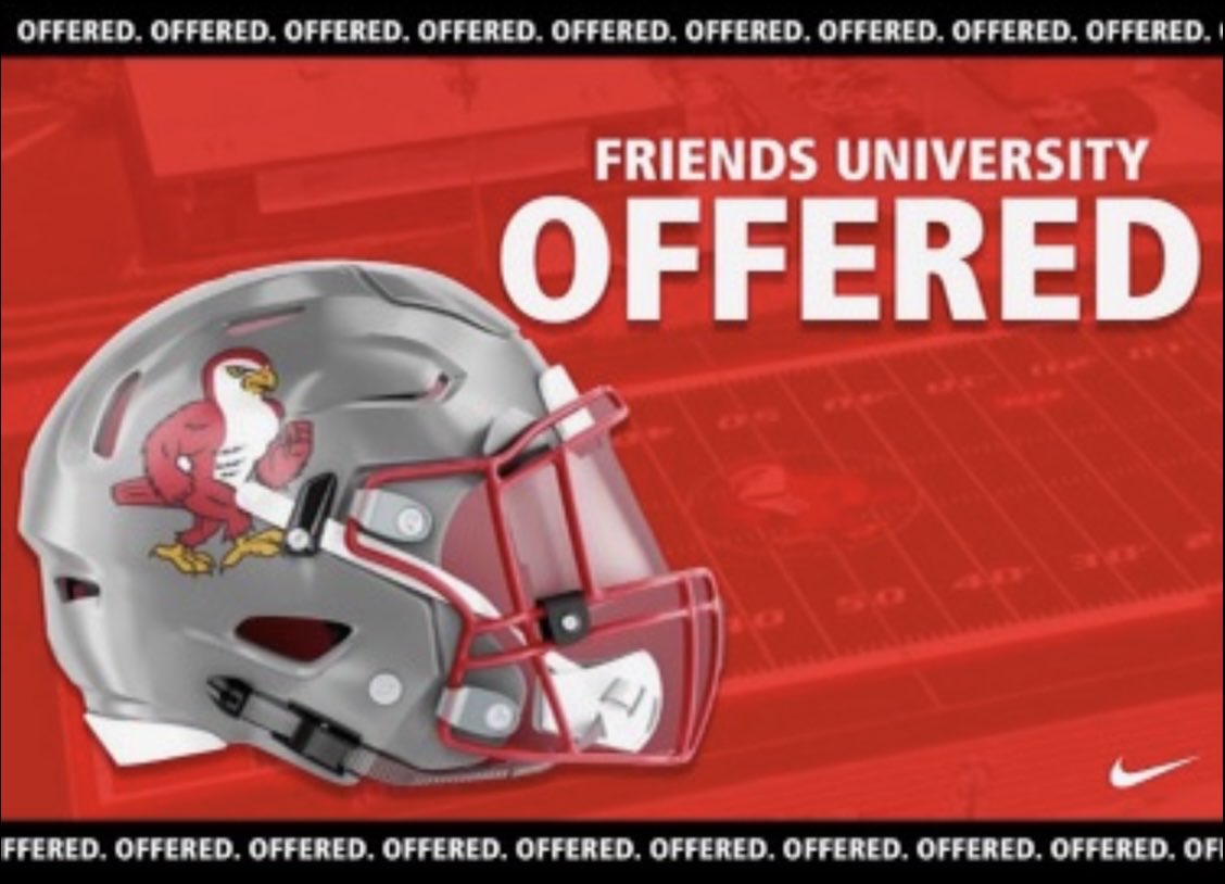Blessed to receive an offer from ⁦Friends University⁩ thanks to ⁦⁦⁦@CoachMullenFU⁩ ⁦⁦⁦<a href="/CoachHarrisonFU/">Coach Harrison</a>⁩