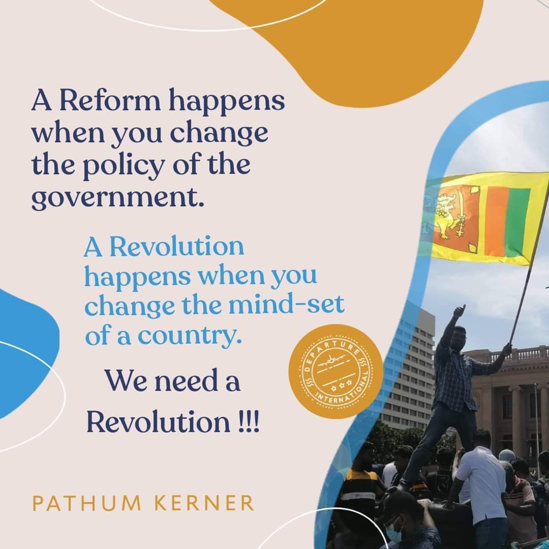 ngfsrilanka's tweet image. මේ අර්බුද හමුවේ අපේ රටට සතුරෙකුට පිටතින් සිටියේ. නැත. ඒ සතුරා සිටියේ අපේ අතරම ය. අප වැරදි මිස නිවැරැදි නැත. 
ඔබ ජයගන්නටම්, ඔබ වෙනස් වෙන්න.
#හරිත
#GoHomeGota2022  #NoLeftism
👇
facebook.com/share/p/1AfUCV…