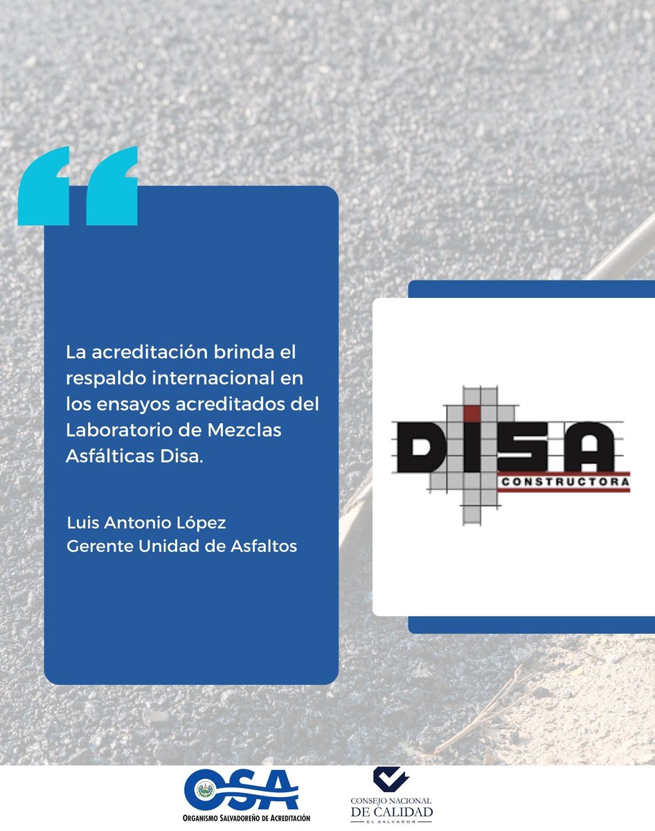 Organismo Salvadoreño de Acreditación tweet media