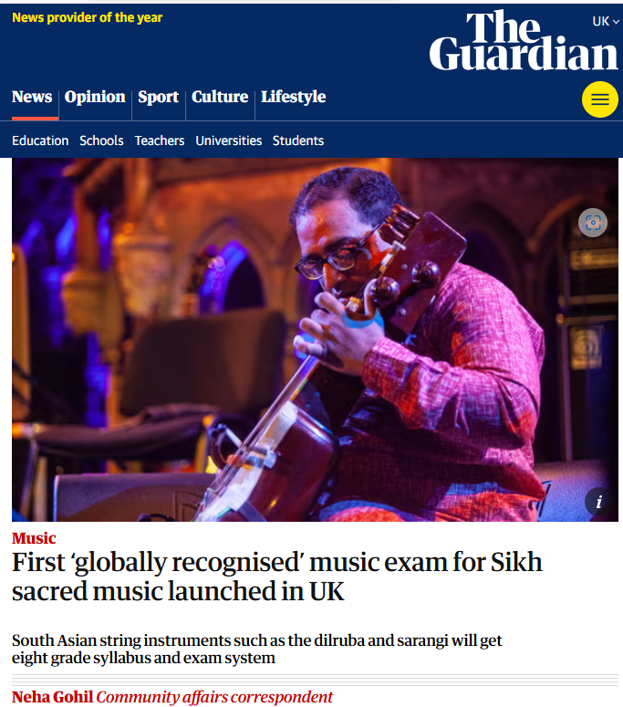 We are delighted to see more coverage of the Sacred Sikh Music exam by the Gurmat Sangeet Academy we have been pushing to media since mid August, this time by <a href="/guardian/">The Guardian</a>, helping further understanding of Kirtan.

Media inquiries- media@sikhpa.com.

Read:
theguardian.com/education/2024…