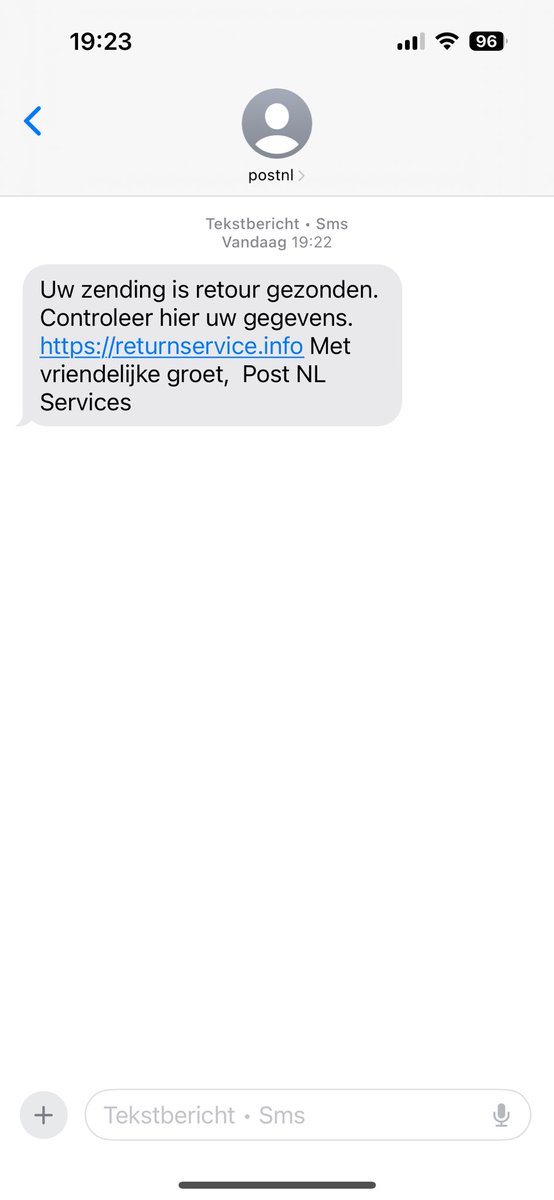 suleyman19's tweet photo. @PostNL is dit phishing? https://t.co/paXEraZJAz