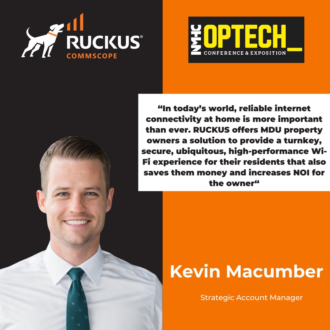 ruckusnetworks's tweet image. Get ready for #OPTECH2024 with #RUCKUSNetworks! Visit Booth #114 to see why we&apos;re the top choice for #MDU properties. 🏢 Connect with Kevin and our team to elevate your projects. See you there!
🔗 ruckusnetworks.com/events/optech-…