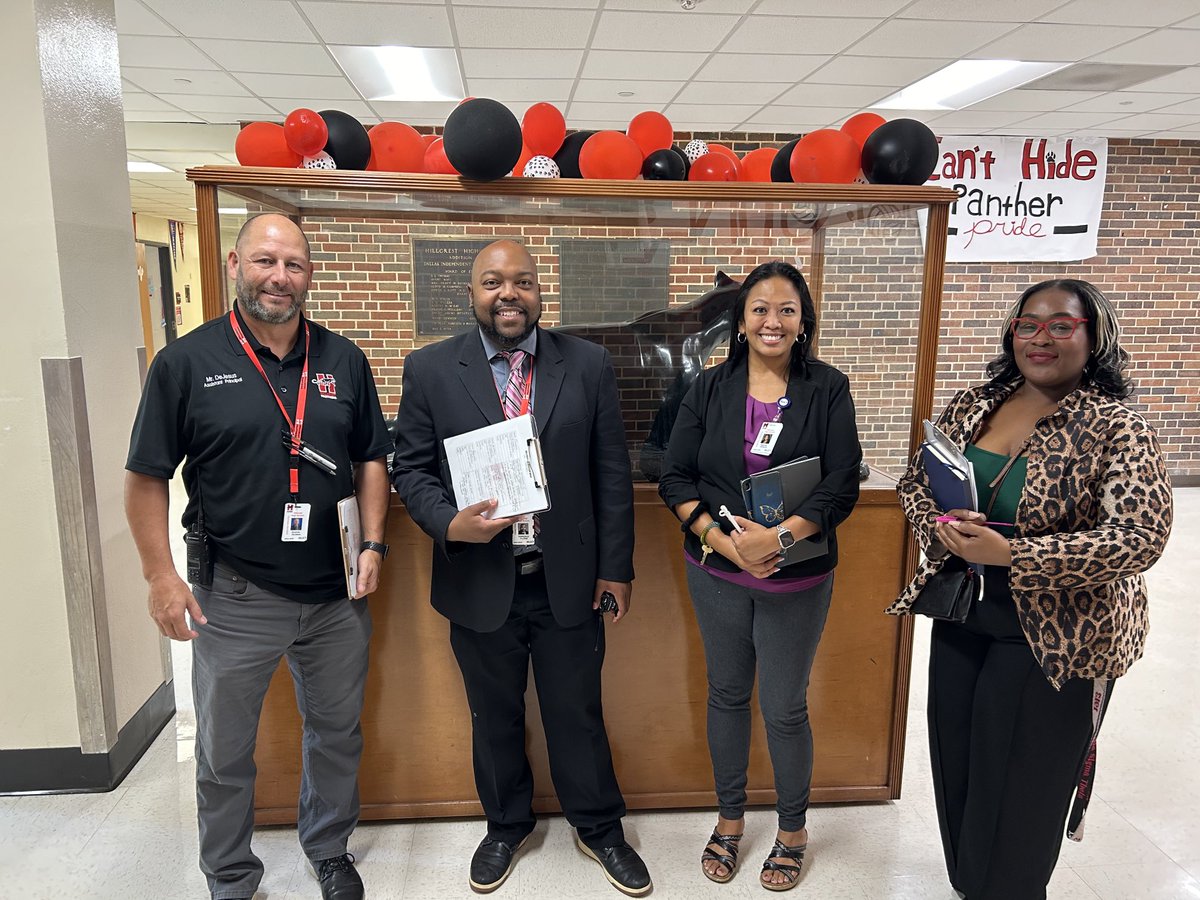 Principal Florie and his team are monitoring great instruction across Hillcrest today!