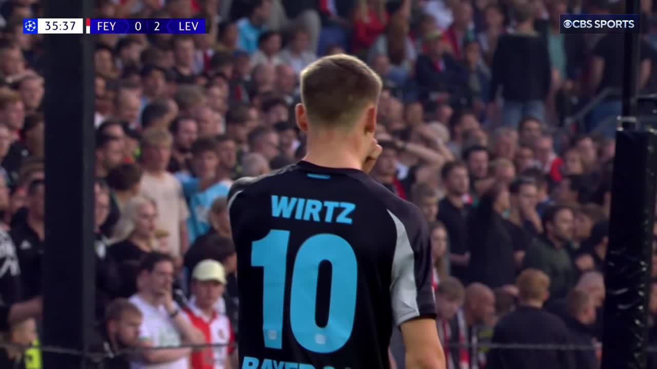 Florian Wirtz has a brace on his #UCL debut and Bayer Leverkusen are cruising!🔥😎