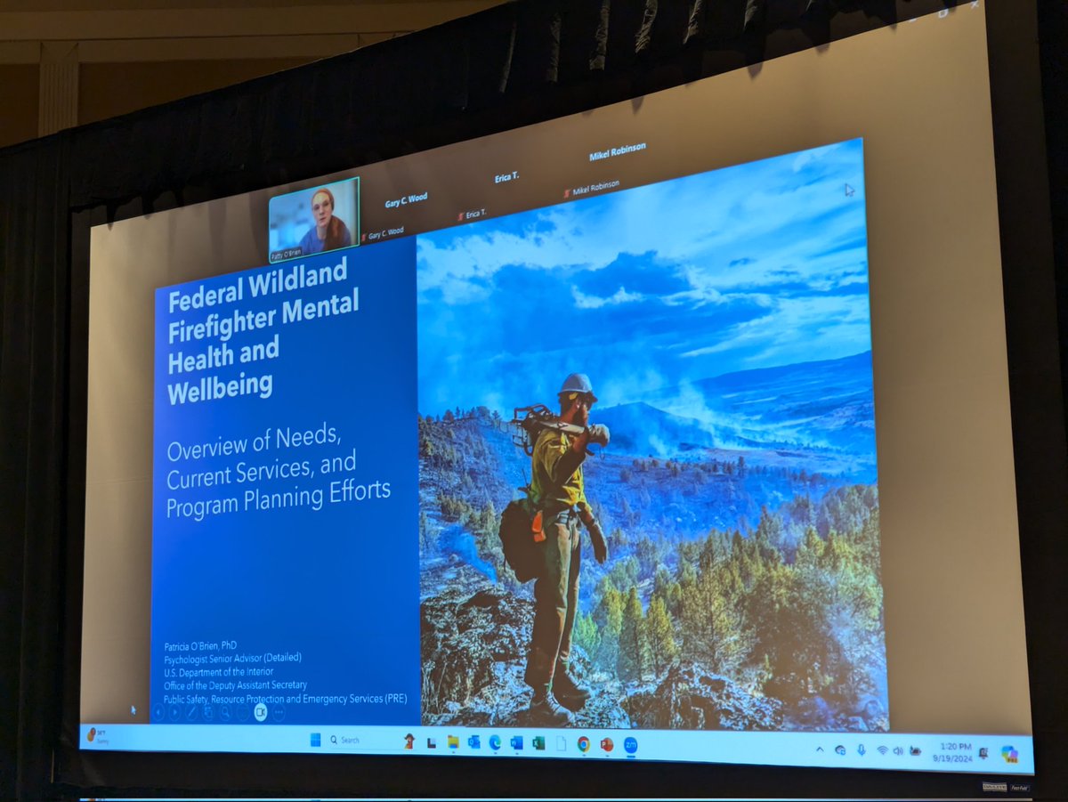 Here at the Cohesive Strategy Workshop we have Gary Wood kicking off a virtual/in-person discussion on helping out personnel with emotional and mental health well being. #CSWorkshop2024