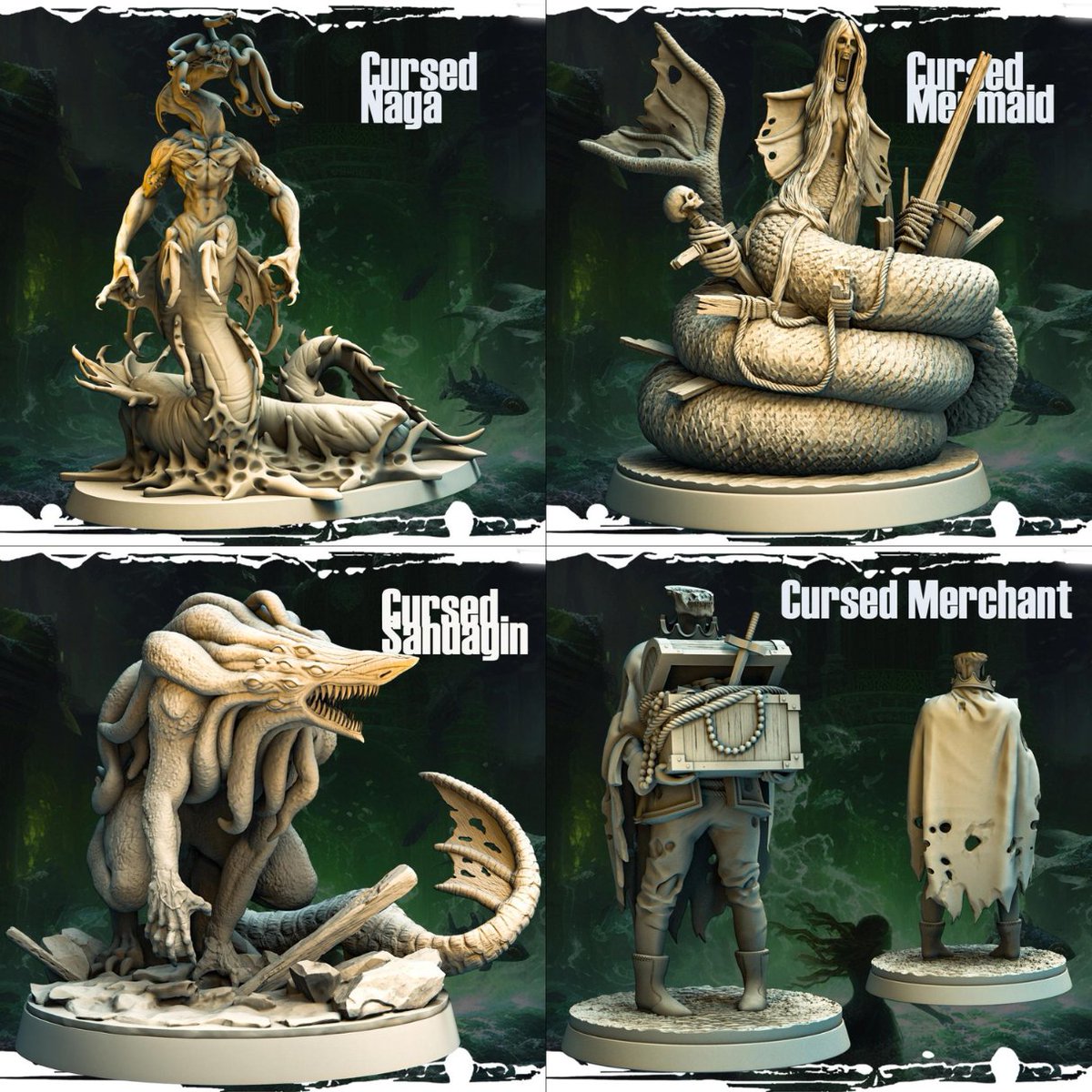 _Origin_Gaming_'s tweet photo. These miniatures by Monolith Arts are great to combine with some of our Archvillain minis  too, creating an excellent campaign. Want a challenge why not create your own army with an undersea theme? - https://t.co/7fm9e28Bog #OriginGaming #monolitharts #miniatures #dnd https://t.co/Syb6e9mhiG