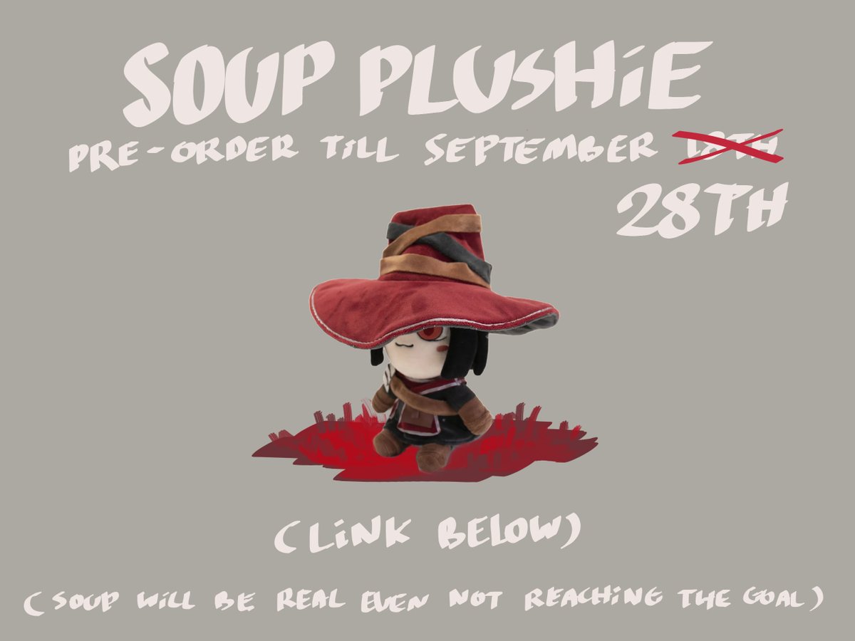 SOUPERiORart's tweet image. 10 more days!
(Soup will be real even not reaching the goal)