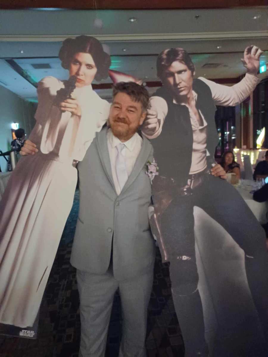 Erica Shepard (@ericaproud) on Twitter photo My wedding was Star Wars themed, mainly based on Han and Leia. So for our 1st anniversary, I got my husband an 8x10 colour photo of Harrison Ford and Carrie Fisher, autographed by Harrison Ford!! I think I won this one, lol ❤️ #StarWars #hanandleia <a href="/HarrisonFordLA/">Harrison Ford</a> My wedding was Star Wars themed, mainly based on Han and Leia. So for our 1st anniversary, I got my husband an 8x10 colour photo of Harrison Ford and Carrie Fisher, autographed by Harrison Ford!! I think I won this one, lol ❤️ #StarWars #hanandleia <a href="/HarrisonFordLA/">Harrison Ford</a>