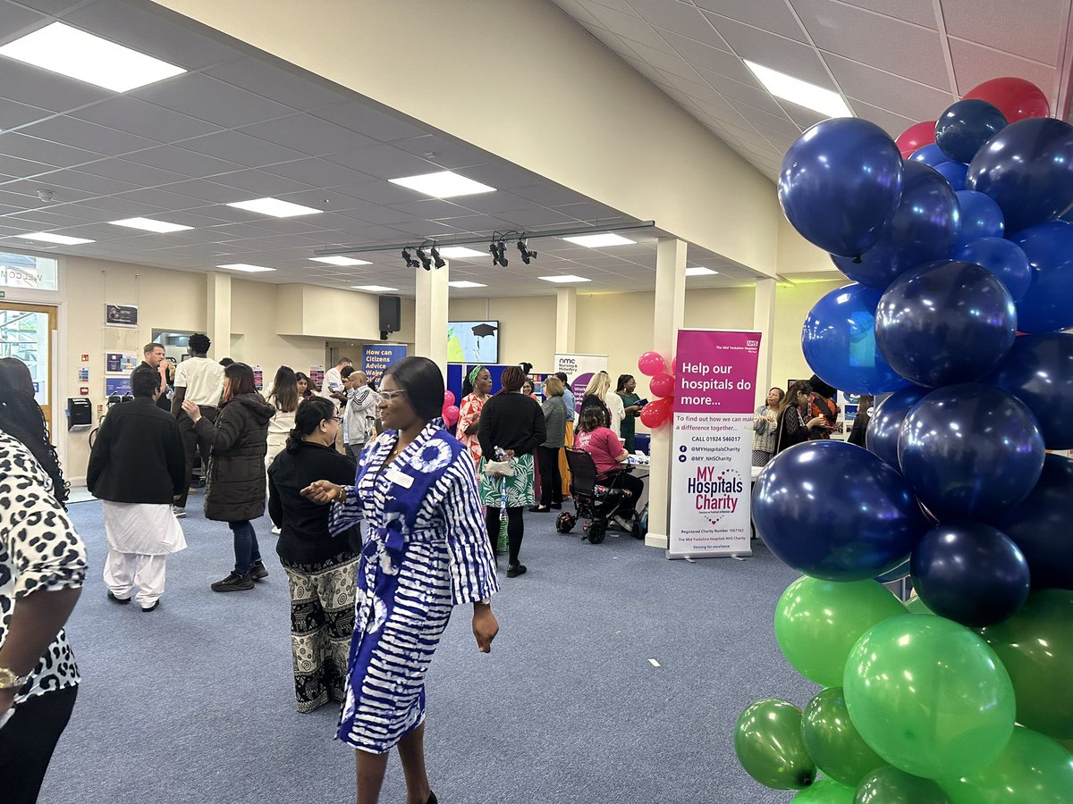 stayandthrive's tweet photo. What a great event @MidYorkshireNHS where the Communication &amp;Career Conference 4global majority took place. Opened by CNO Talib. Lots shared about opportunities offered to maximise personal and professional growth in our region. Thanks 4the innovation fund @VBagshaw @NHSNEY https://t.co/srVLLAQ8QM