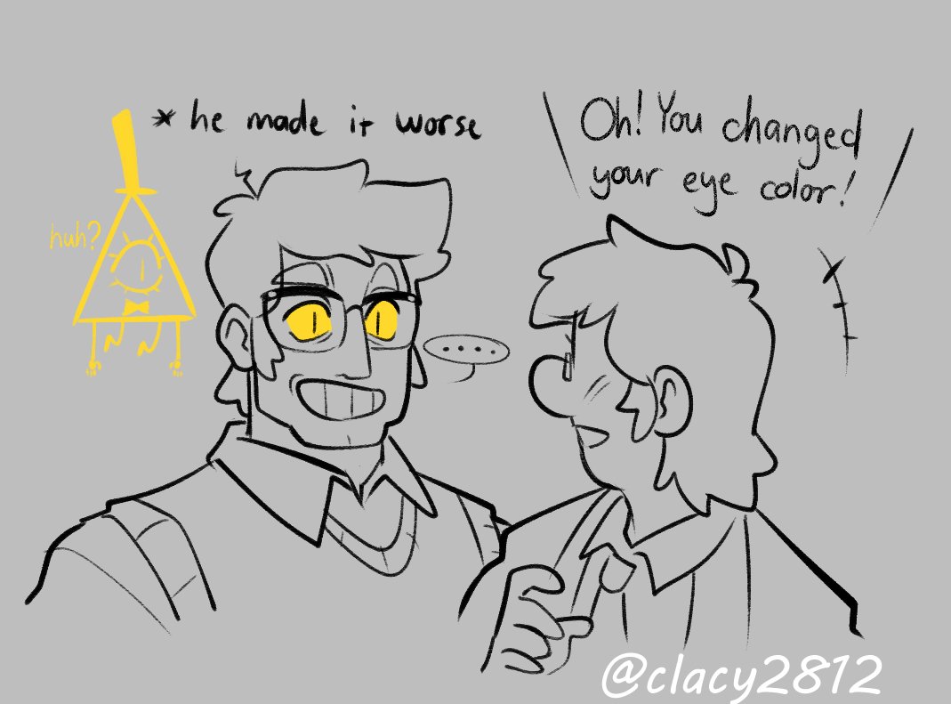 Bill's about to see the power of one sided
#gravityfalls #fiddauthor #FordSquared
