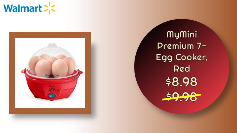 offersuniversal's tweet image. MyMini Premium 7-Egg Cooker, Red $8.98 Was $9.98

➡️ buff.ly/3ZqBg9B

#walmartfinds #dealsAndSave #KitchenEssentials