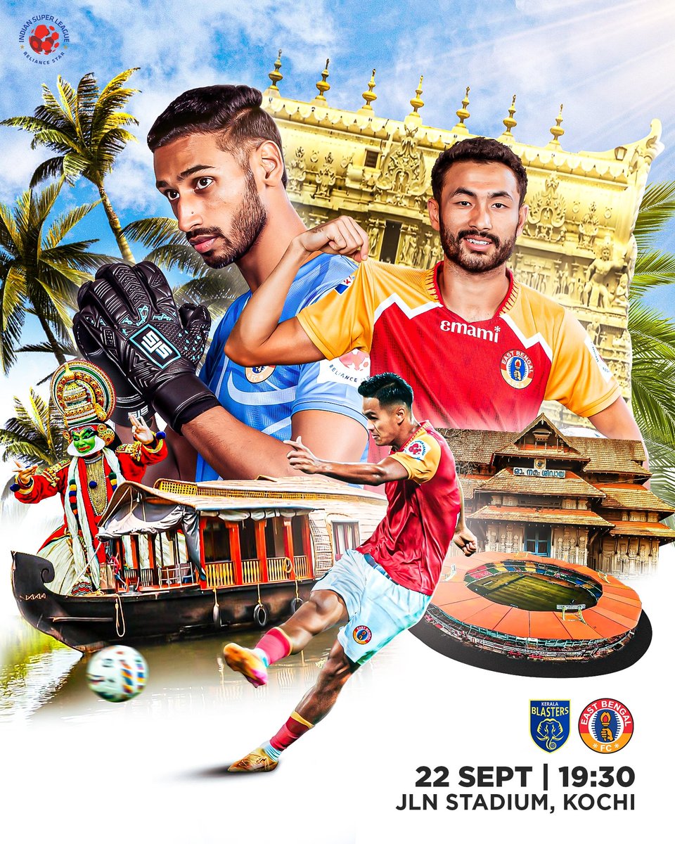 eastbengal_fc's tweet photo. ๐ ๐๐๐๐ โญ๏ธ A trip to Kochi in search of 3๏ธโฃ points! โ๏ธ
#JoyEastBengal #ISL #KBFCEBFC https://t.co/ewCeuhPDgk