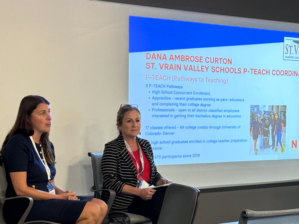 Monica M-Martinez (@mmartinez_ms) on Twitter photo Dana Curton sharing how we are diversifying the teacher workforce in <a href="/SVVSD/">St. Vrain Valley Schools</a> with <a href="/SVVSDPTEACH/">SVVSD PTEACH</a> teaching pathway #newpathways #RealWorldLearning Dana Curton sharing how we are diversifying the teacher workforce in <a href="/SVVSD/">St. Vrain Valley Schools</a> with <a href="/SVVSDPTEACH/">SVVSD PTEACH</a> teaching pathway #newpathways #RealWorldLearning