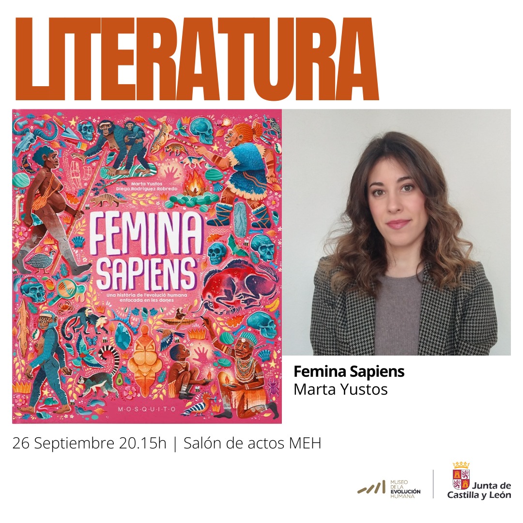 💮 'FEMINA SAPIENS' 💮 El próximo 26 de septiembre la arqueóloga Marta Yustos presentará en el MEH este libro infantil en el que explica la evolución humana desde una perspectiva femenina.

📅 Jueves 26 de septiembre 
⏰ 20.15h
📍 Salón de actos del MEH