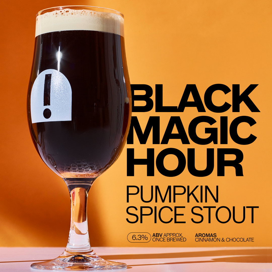 Introducing Black Magic Hour Pumpkin Spice Stout. This velvety, smooth and decadent stout is rich with chocolate and hints of brown sugar, cinnamon, clove, and ginger, stirring up a wicked 6.3% ABV. Shop now: bit.ly/4eaQ5S2

#craftbeer #brewathome #pumpkinspicestout