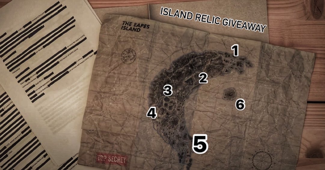 🧟‍♂️ Island Relic Giveaway! 🏝️

We’ve discovered a mysterious Zombie Sector on EAPES Banana Island and we’re celebrating with an Island Relic giveaway, a legendary artifact!

How to enter:
1️⃣ Follow us
2️⃣ Tag 3 friends
3️⃣ Retweet
4️⃣ Pick a number from the map!

#EAPES #ZombieSector