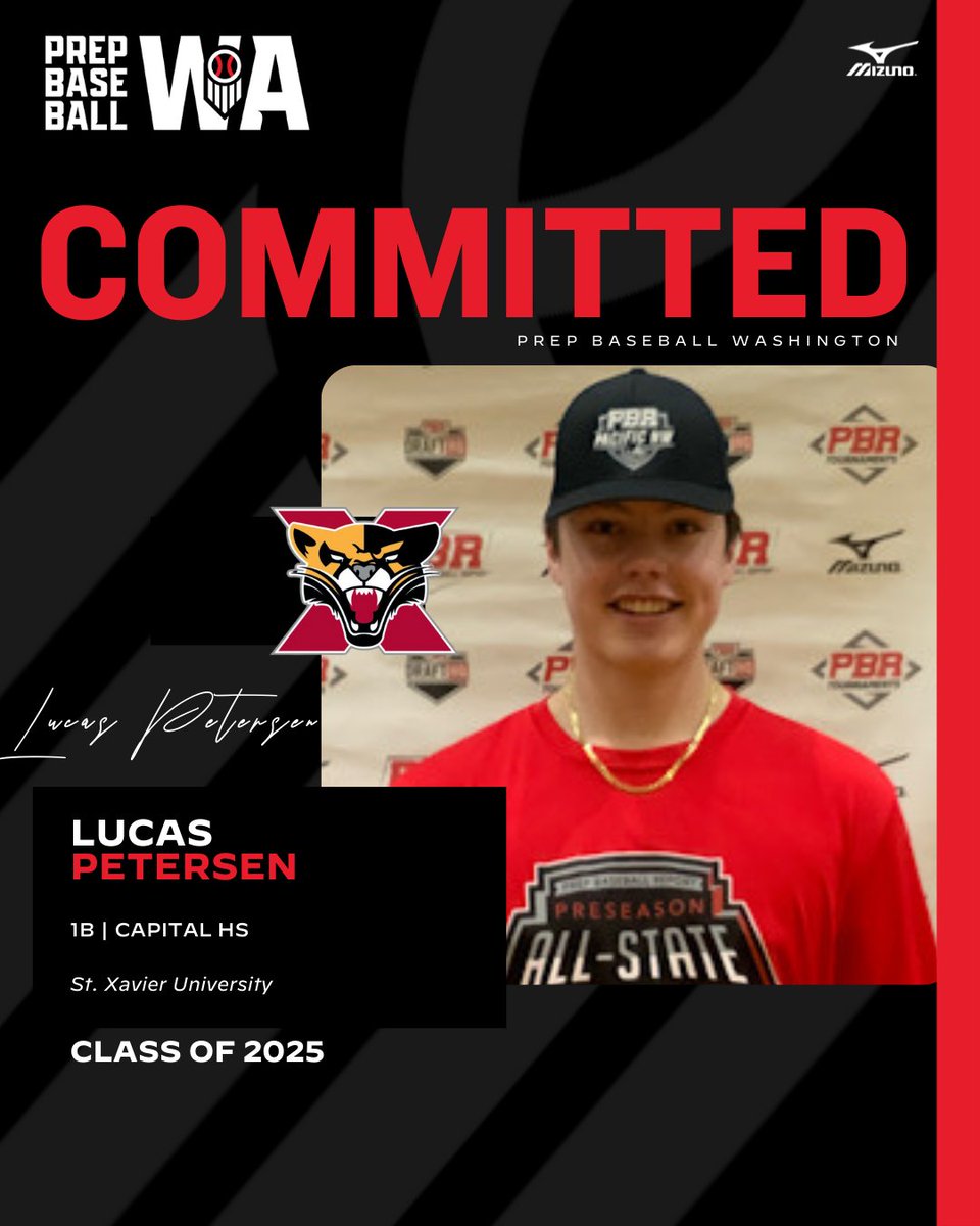 🚨 𝐂𝐎𝐌𝐌𝐈𝐓𝐌𝐄𝐍𝐓 𝐔𝐏𝐃𝐀𝐓𝐄 🚨

'25 1B Lucas Petersen (Capital) has committed to St. Xavier University

Made a recent commitment? Let us know on your profile. Graphics are created once commitments are verified.