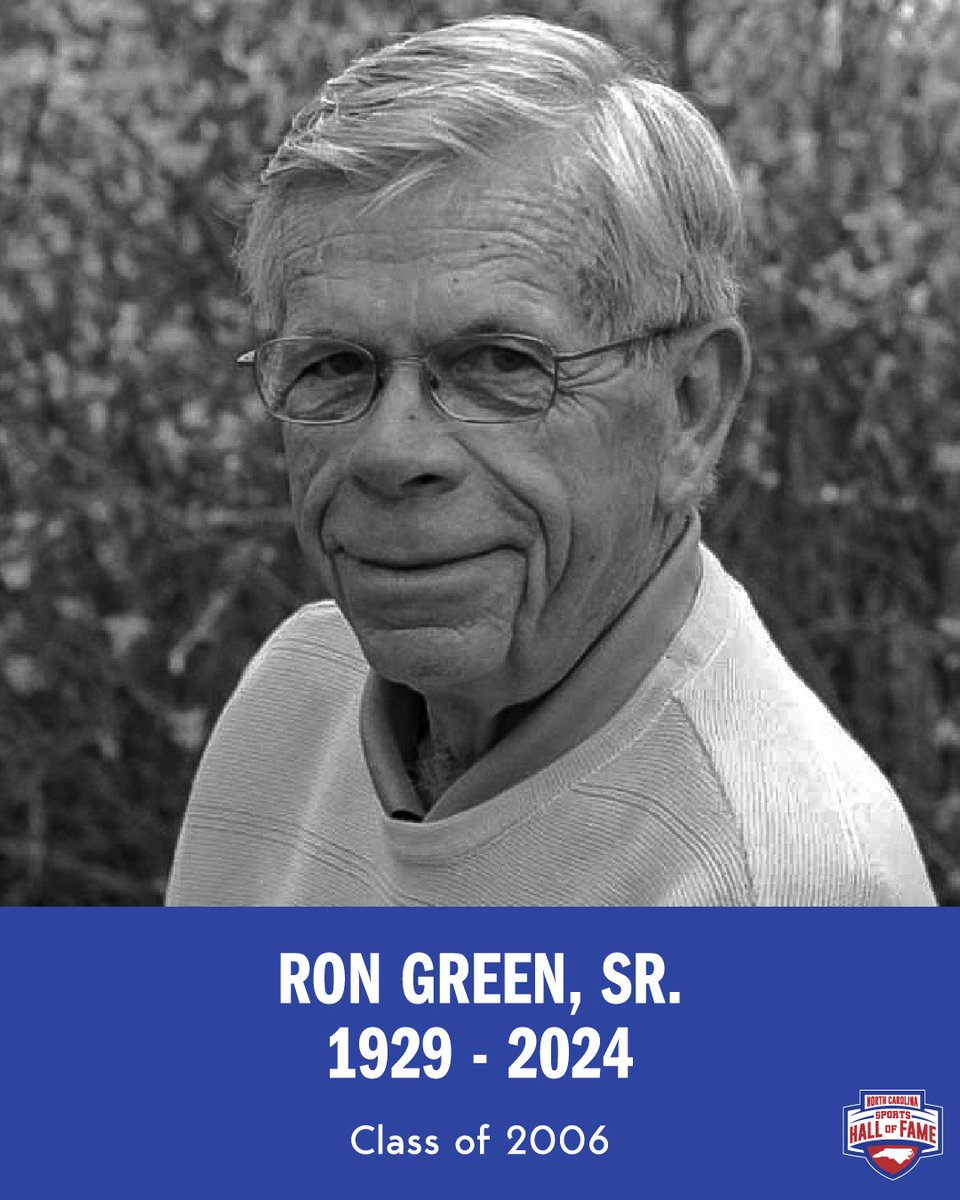 We are deeply saddened by the passing of Ron Green, Sr., an #NCSHOF member and legendary sports journalist. His passion for sports, especially golf, earned him numerous honors, including National Golf Writer of the Year three times. As a sports writer for over two decades, he