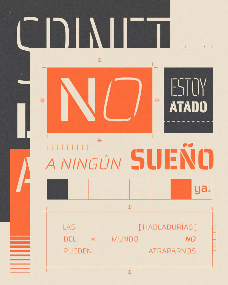 OmnibusType's tweet photo. Testing Saira Stencil VF (cut version of Saira VF), designed by Héctor Gatti and Omnibus-Type Team. VF format with 2 axes (wght 100..900, wdth 50..125, Roman + Italic). Charset: Google Latin Plus (630 characters, 800 glyphs). Motion Graphics: Celeste Palmas 🧡🖤 https://t.co/IsWZvipZzC