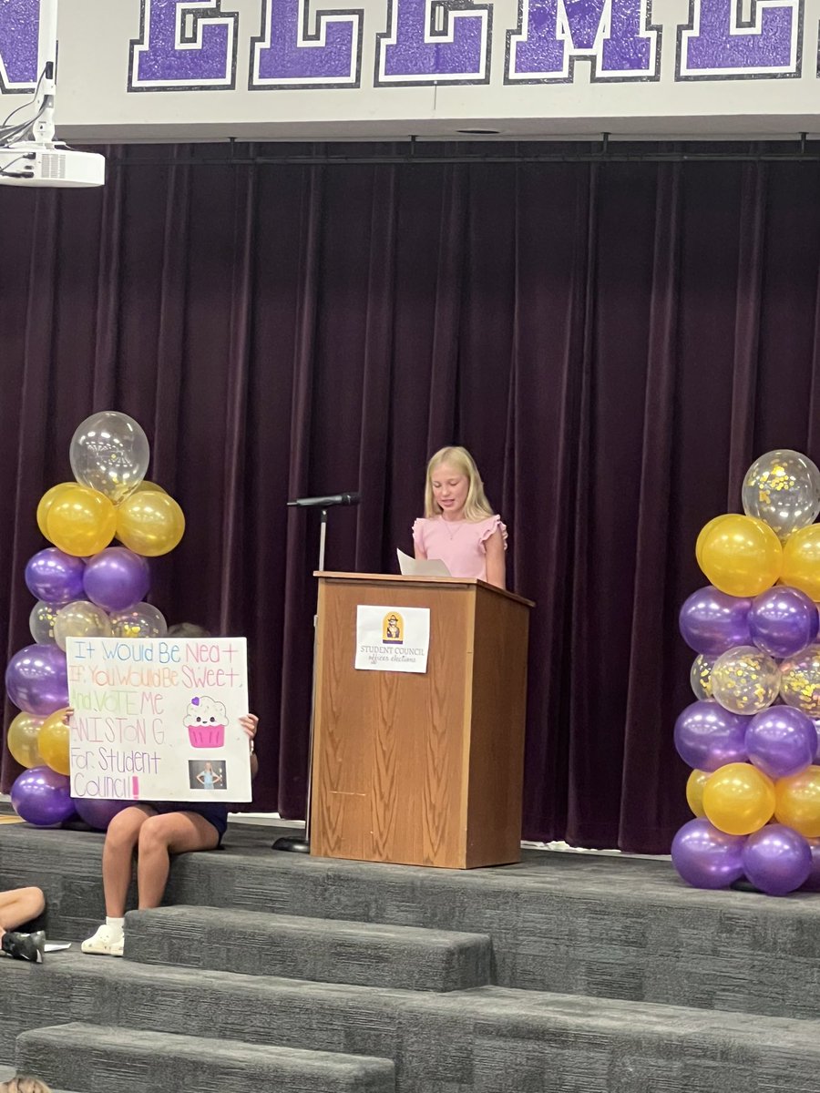 It is with great pleasure I announce the 2024-2025 AES Student Council Officers!!!! 

We had so many amazing 5th graders run for an officer position. They all gave such amazing speeches and truly represent AES well. So proud of all of them!