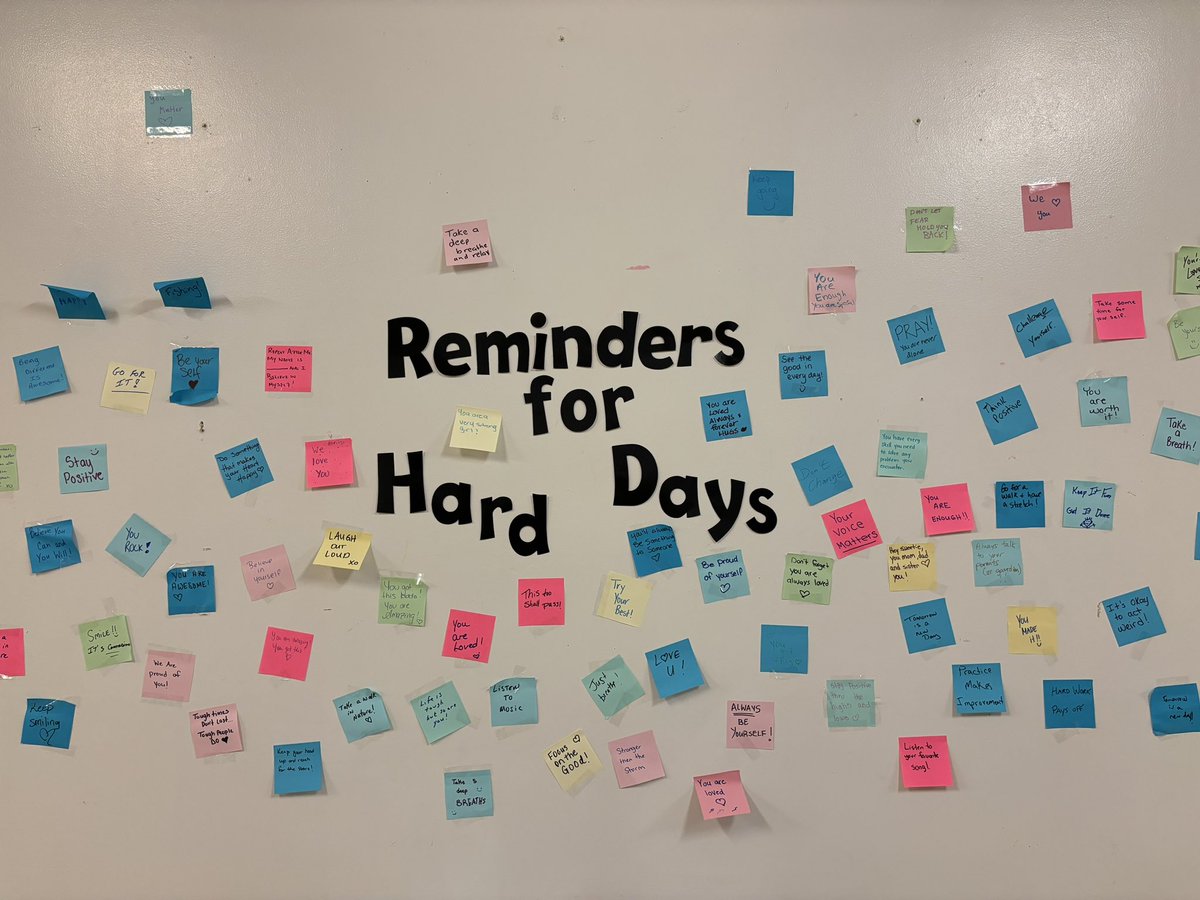 We asked our parents to write a motivational note for their student on tough days. What a success! 🤩