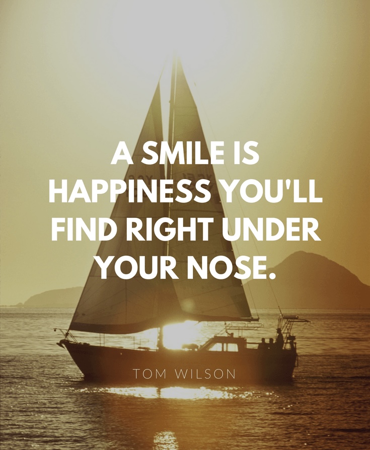 If you're always smiling people will wonder what you're up to. Let 'em wonder!