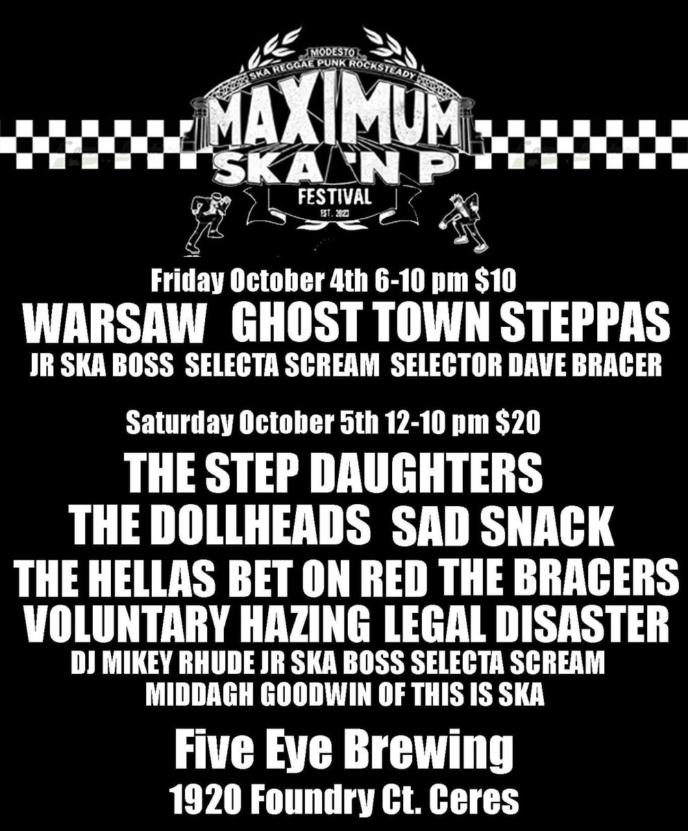 Are you coming to <a href="/MaximumSkanP/">Maximum Ska n’ P</a> ?