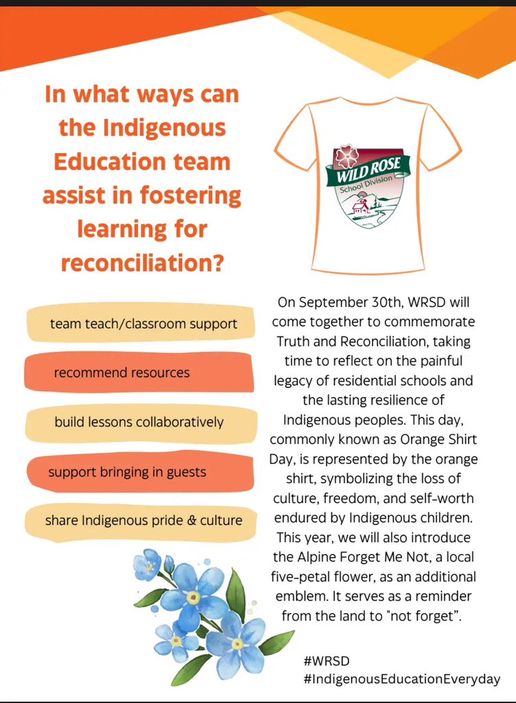 #wrsd #IndigenousEducationEveryday is about meeting people where they are at 🧡 The TQS/LQS/SLQS speak to developmentally appropriate resources 🙏🏼 Check out this document that supports reconciliation in education: 
tinyurl.com/5n7rmt7s