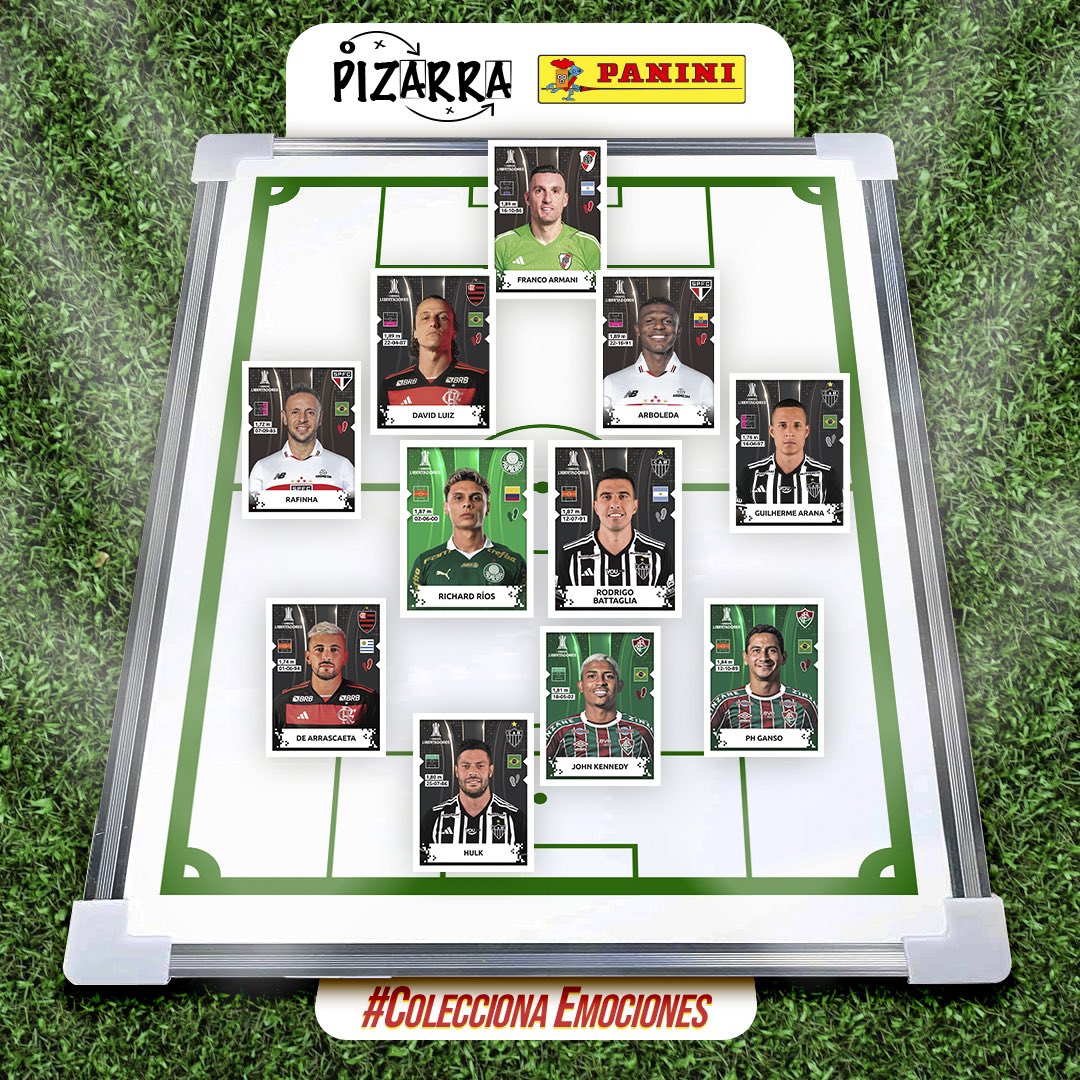 QUIÉN FALTA ? 

Con #PizarraPanini armar mi 11 ideal de la #CopaLibertadores es posible, para ti y para mi. 🙌🏼⚽

Continúa coleccionando emociones y cromos en los puntos de venta autorizados de <a href="/panini_ecuador/">PANINI Ecuador</a>  o en su e-commerce 

albumesycromos.com.ec