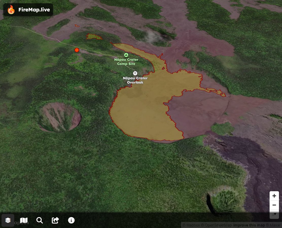 disaster_db's tweet image. Check out the latest lava flow outlines for the Nāpau Crater eruption on #FireMap
firemap.live/?lng=-155.1466…