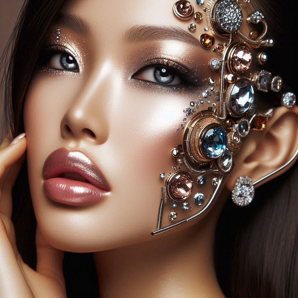 mermaidseye's tweet image. Robotic Glam ✨ #madewithai #dalle